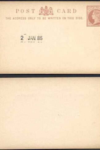 Essay for the 1/2d Postcard Handstamped 2 Jan 1885