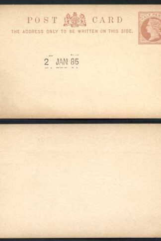 Essay for the 1/2d Postcard Handstamped 2 Jan 1885