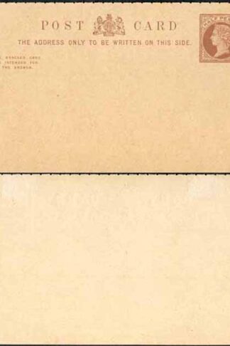 CP14c QV 1/2d + 1/2d Inland Reply Card Format CF3 Stamp L3 Mint Perf 14/11