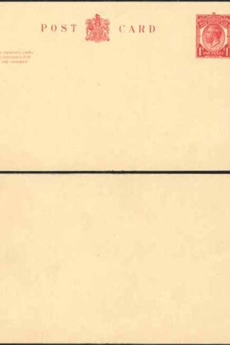 CP94 KGV 1d + 1d Carmine Inland Reply Card Format CF13 Stamp L14 Mint