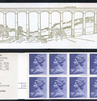 FG3a QEII 90p Booklet LM Cylinder 25 Dot/28
