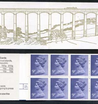 FG3a QEII 90p Booklet LM Cylinder 25 Dot/28