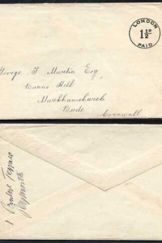 ES59 KGV 1 1/2d Black Letterpress Envelope Stamp 41