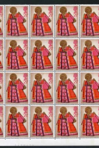 SG913 1972 2 1/2d Christmas with Paper Fold resulting in Misperforation U/M