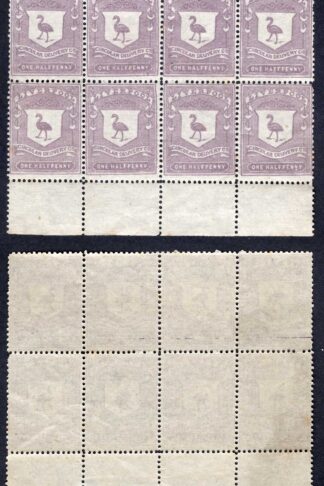 CD24 Liverpool Circular Delivery 1/2d state lilac U/M Block of Eight