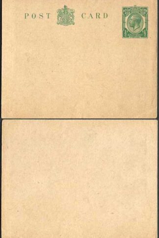 CP71 KGV 1/2d Green Inland Reply Card Format CF13 Stamp L13 Mint