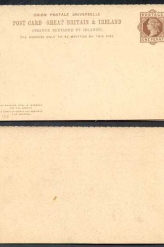 CP18d 1d + 1d Brown Foreign Reply Card Format CF6 Stamp L4 Mint