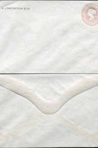 ES11 QV 1d Pink Envelope Stamp 5 Mint L M Lowenstein and Co
