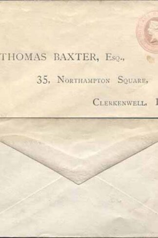 ES11 QV 1d Pink Envelope Stamp 5 Mint