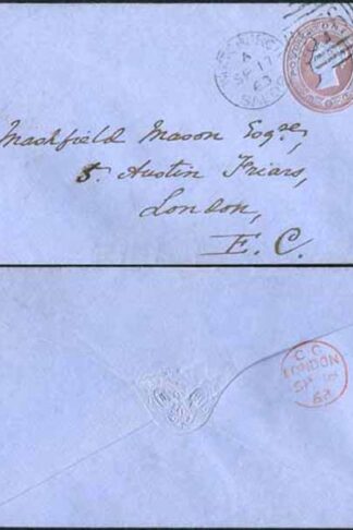 ES1 QV 1d Pink Envelope Stamp 3 (13.5.63) Used Whitchurch Duplex