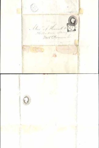 ES1 QV 1d Pink Letter Sheet Stamp 3 (19.6.73) Used Lewes Cancel