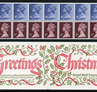 FX1 Christmas 1978 1 Pound 60p Booklet Complete Cylinder B3/B8 No Dot