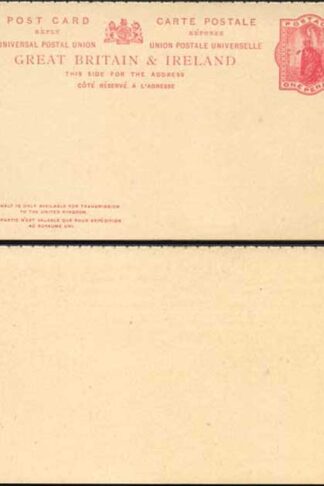 CP37 QV 1d + 1d Red Foreign Reply Card Format CF10 Stamp L8 Mint