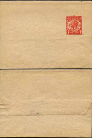 WP32 KGV 1d Carmine Newspaper Wrapper Stamp L22 Size E Mint