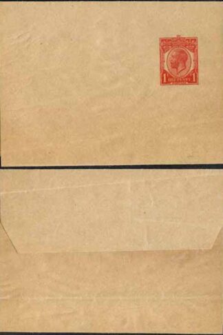 WP32 KGV 1d Carmine Newspaper Wrapper Stamp L22 Size E Mint