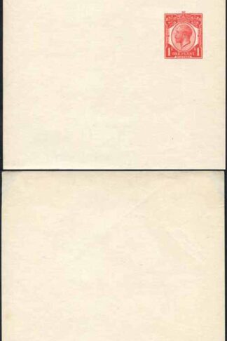 WP34 KGV 1d Carmine Newspaper Wrapper Stamp L22 Size E Mint