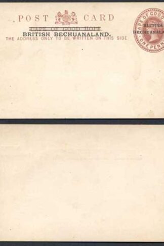 British Bechuanaland O/P on Cape of Good Hope QV 1d Brown Postcard Mint
