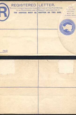 Gold Coast Colony O/P on 2d Blue Registered Letter Mint