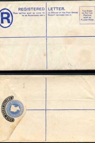 Gold Coast Colony O/P on 2d Blue Registered Letter Mint