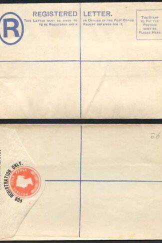 British Bechuanaland O/P on QV 4d Vermillion Registered Letter Mint