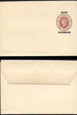 British Bechuanaland O/P on QV 1d Brown Newspaper Wrapper Mint