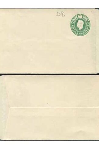 EP74 KGVI 1/2d Green Envelope Stamp 42 Size G Mint