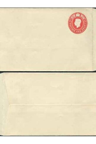 EP75 KGVI 1d Carmine Envelope Stamp 43 Size G Mint