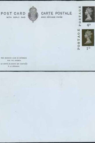 CSP238 QEII 4d and 1d Plus 4d and 1d Stamped to Order Reply Card