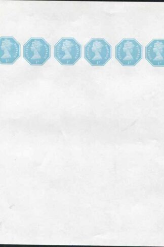 WSP152 QEII 1/2p x 6 on Stamped to Order Newspaper Wrapper Mint Approx 204x260mm