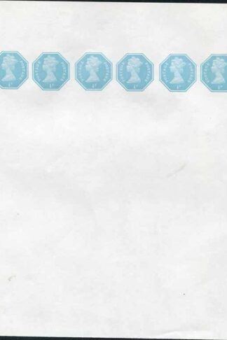 WSP152 QEII 1/2p x 6 on Stamped to Order Newspaper Wrapper Mint Approx 204x260mm