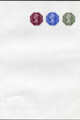 WSP147 QEII Decimal 3 1/2p and 3p and 1p Stamped to Order Newspaper Wrapper