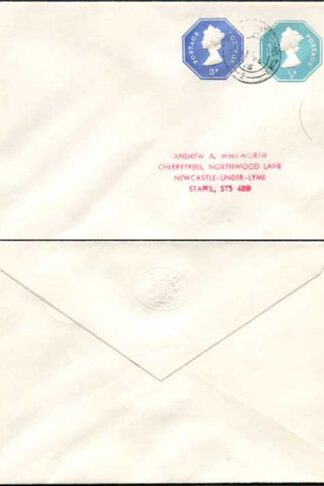 ESCP1001 1/2pand 3p Stamped to Order Envelope House of Lords Seal on Flap USED