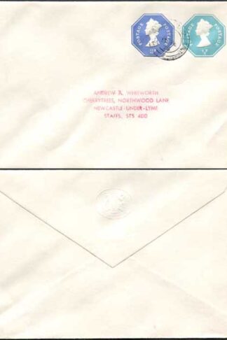 ESCP1001 1/2pand 3p Stamped to Order Envelope House of Lords Seal on Flap USED