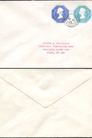 ESCP1001 1/2pand 3p Stamped to Order Envelope House of Lords Seal on Flap USED