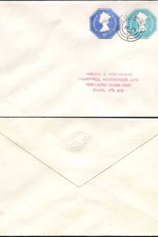 ESCP1001 1/2pand 3p Stamped to Order Envelope House of Lords Seal on Flap USED