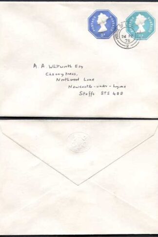 ESCP1001 1/2pand 3p Stamped to Order Envelope House of Lords Seal on Flap USED