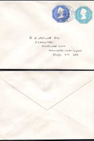 ESCP1001 1/2pand 3p Stamped to Order Envelope House of Lords Seal on Flap USED