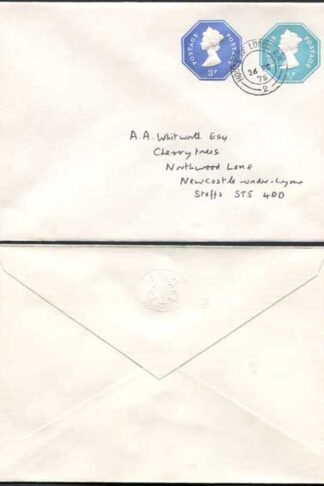 ESCP1001 1/2pand 3p Stamped to Order Envelope House of Lords Seal on Flap USED