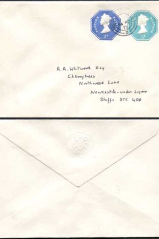 ESCP1001 1/2pand 3p Stamped to Order Envelope House of Lords Seal on Flap USED