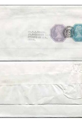 WS133 QEII 1/2p and 5p Stamped to Order Newspaper Wrapper Mercury Precancel