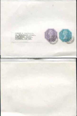 WS133 QEII 1/2p and 5p Stamped to Order Newspaper Wrapper Mercury Precancel