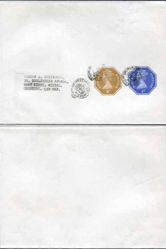 WS131 QEII 1/2p Blue (ERROR of Colour) and 4p Stamped to Order Newspaper Wrapper