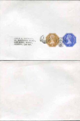 WS131 QEII 1/2p Blue (ERROR of Colour) and 4p Stamped to Order Newspaper Wrapper