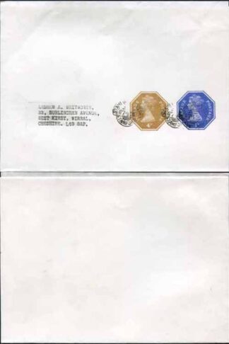 WS131 QEII 1/2p Blue (ERROR of Colour) and 4p Stamped to Order Newspaper Wrapper