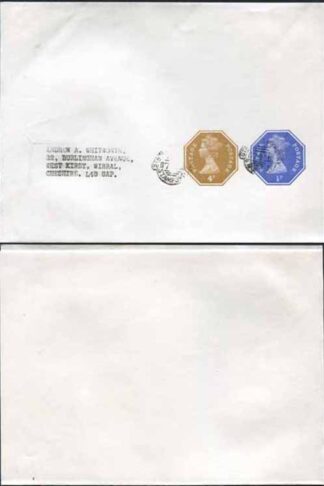 WS131 QEII 1/2p Blue (ERROR of Colour) and 4p Stamped to Order Newspaper Wrapper