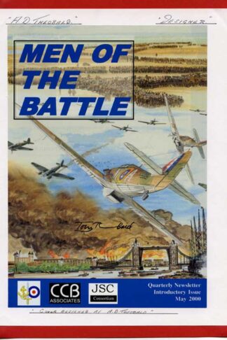 Men Of Battle Newsleeter Front signed by the Designer