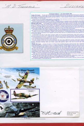 RAFA11 The Major Assault Signed by Designer Tony Theobald