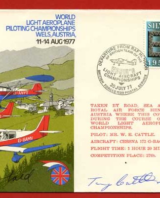 AD33 World Aeroplane Piloting Championships Signed by Tony Theobald