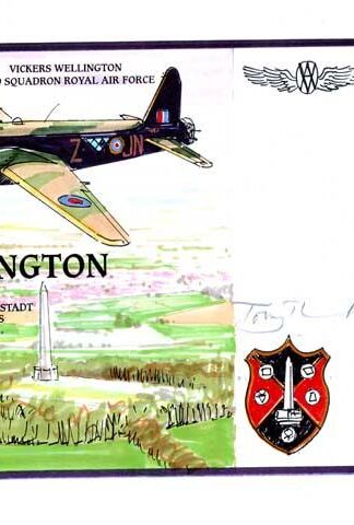 Vickers Wellington Plane Laser Artwork Signed by the Designer Tony Theobald