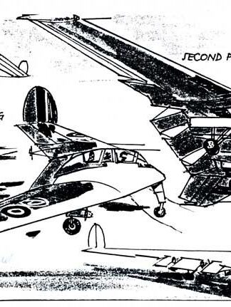 Armstrong Whitworth AW52 Laser Artwork Signed by the Designer Tony Theobald